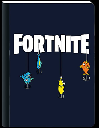 Norma Kiut Composition Notebook, 10-1/2” x 7-1/2”, 1 Subject, College Rule, 100 Sheets, Fortnite