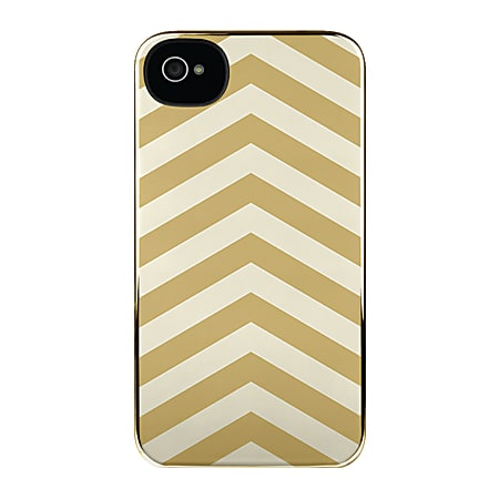 Incase Snap Case For iPhone® 4/4S, Gold/Cream Stripes