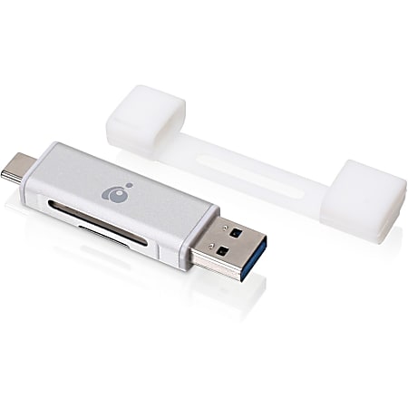 IOGEAR USB-C Duo Mobile Device Card Reader/Writer - 2-in-1 - SD