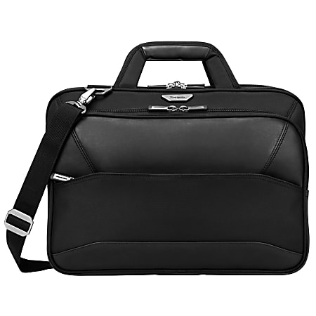 Targus® Mobile ViP Topload Briefcase With 15.6" Laptop Pocket, Black