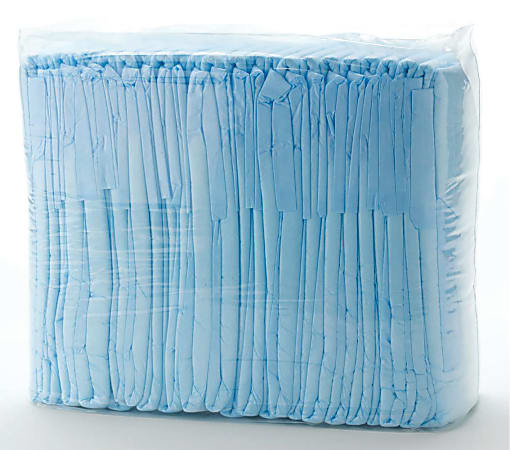 FitRight Basic Disposable Briefs, Large, Blue/White, Bag Of 25 Briefs