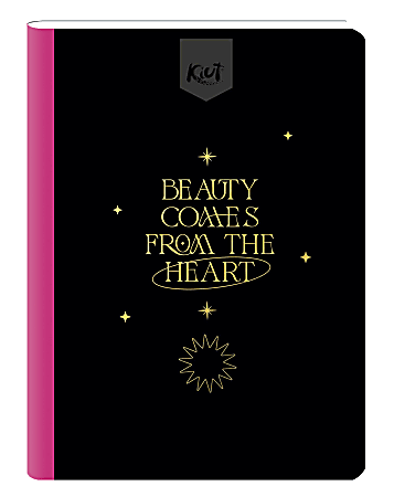 Norma Kiut Composition Notebook, 10-1/2” x 7-1/2”, 1 Subject, College Rule, 100 Sheets, Leather