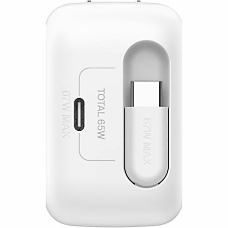 Belkin 67W GaN USB C Wall Charger w 3.3 ft Retractable USB C Cable ...