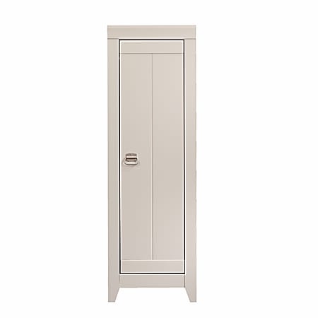 Sauder Adept Engineered Wood Narrow Storage Cabinet, 3 Adjustable Shelves, Cobblestone Gray
