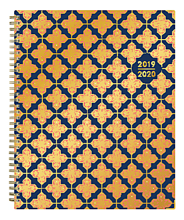 Blue Sky™ Weekly/Monthly Planner, 8-1/2" x 11", Finley, July 2019 to June 2020