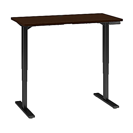 Bush Business Furniture Move 80 Series Electric 48"W x 24"D Height Adjustable Standing Desk, Mocha Cherry/Black Base, Standard Delivery