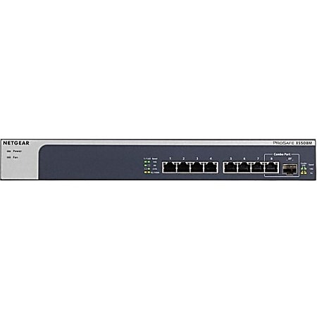 Netgear XS508M Ethernet Switch - 8 Ports - 2 Layer Supported - Modular - Twisted Pair, Optical Fiber - XS508M100NAS