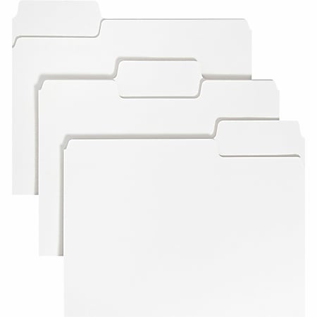 Smead SuperTab 1/3 Tab Cut Letter Recycled Top Tab File Folder - 8 1/2 Smead SuperTab 1/3 Tab Cut Letter Recycled Top Tab File Folder - 8 1/2