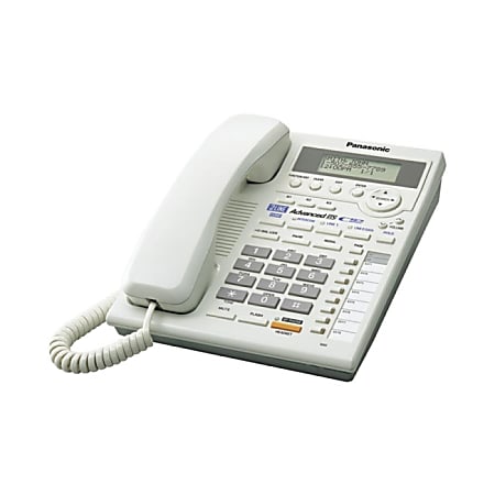 Panasonic® KX-TS3282W 2-Line Phone, White