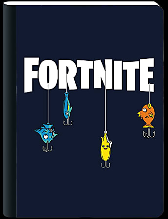 Norma Composition Notebook, 10-1/2" x 7-1/2", 1 Subject, College Rule, 200 Sheets, Fortnite