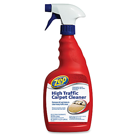 Zep High-Traffic Carpet Cleaner - 32 fl oz (1 quart) - 12 / Carton - Red