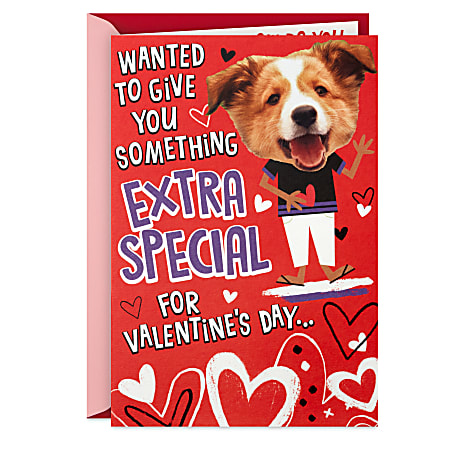 Hallmark Pop Up Valentines Day Card for Kids (Puppy Hug)