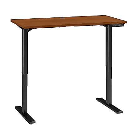 Bush Business Furniture Move 80 Series 48"W x 24"D Height Adjustable Standing Desk, Natural Cherry/Black Base, Standard Delivery