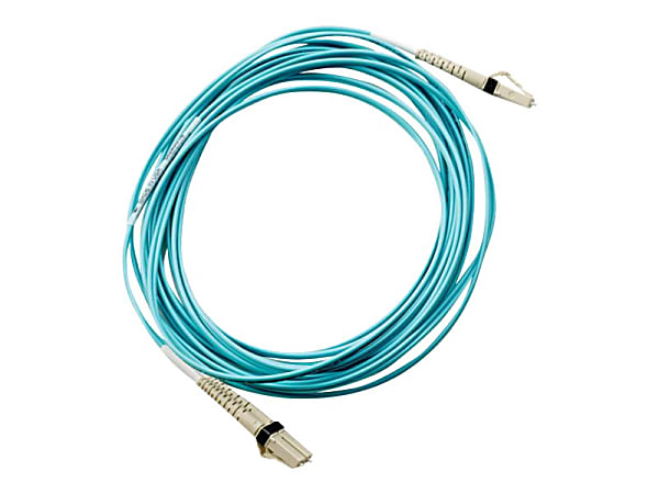 HPE - Network cable - LC multi-mode (M) to LC multi-mode (M) - 1 m - fiber optic - 50 / 125 micron - OM3 - for HPE SN3600B 32, SN6610C 32, SN6710C 64, SN6720C 64, SN6750, SN8500C/SN8700C 48, SN8700C 64
