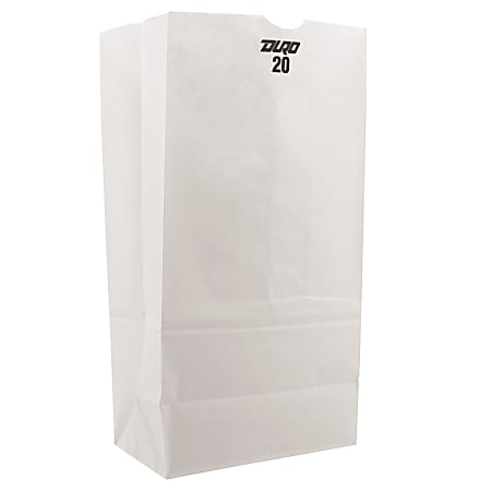 General Paper Grocery Bags, #20, 16 1/8"H x