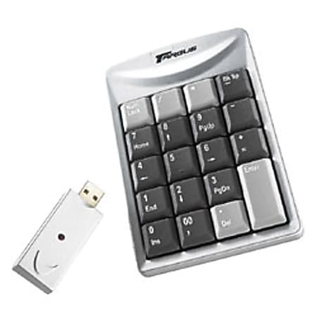 Targus® AKP01US Wireless Stow-N-Go Keypad, Silver