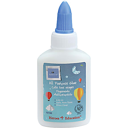 1InTheOffice White School Glue Bottle Washable Non-Toxic 4 oz./ 118 ml (3  Pack)