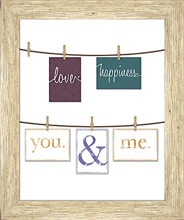 PTM Images Photo Frame, You And Me, 23"H x 1 3/4"W x 27"D, White