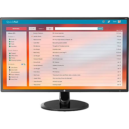 HP V270 27" Full HD LED LCD Monitor - 16:9 - Black - 27" Class - 1920 x 1080 - 300 Nit - 5 ms - DVI - HDMI - VGA