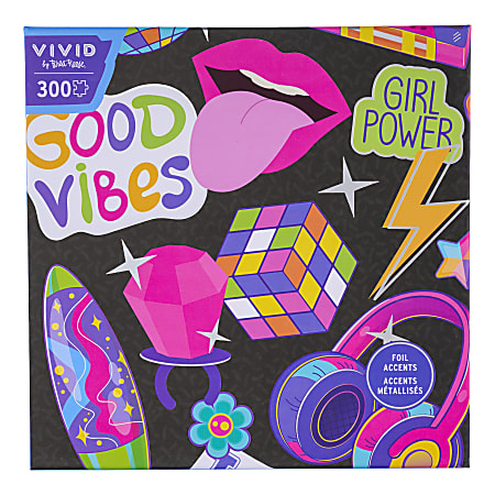 Vivid by Brea Reese 300-Piece Puzzle, Funky Icons, 18&rdquo; x 24", Total Qty 1