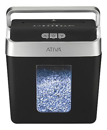 Ativa® 8-Sheet Micro-Cut Lift-Off Shredder With Handle, OMM83B