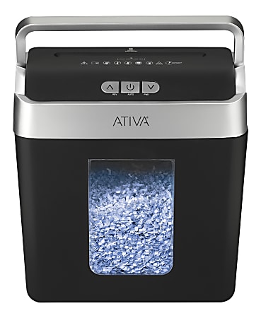 Ativa 8 Sheet Micro Cut Lift Off Shredder With Handle OMM83B - Office Depot