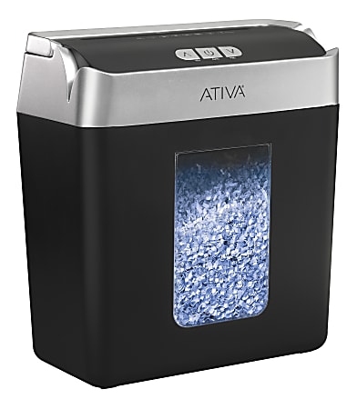 Ativa 8 Sheet Micro Cut Lift Off Shredder With Handle OMM83B