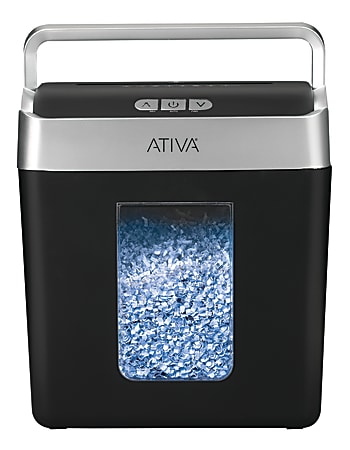 Ativa 8 Sheet Micro Cut Lift Off Shredder With Handle OMM83B