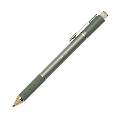 TUL® GL Series Retractable Gel Pen, Medium Point, 0.8 mm, Metallic Khaki Ink