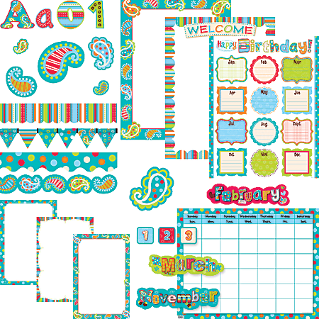 Creative Teaching Press Dots on Turquoise Classroom Essentials Pack, Assorted Colors