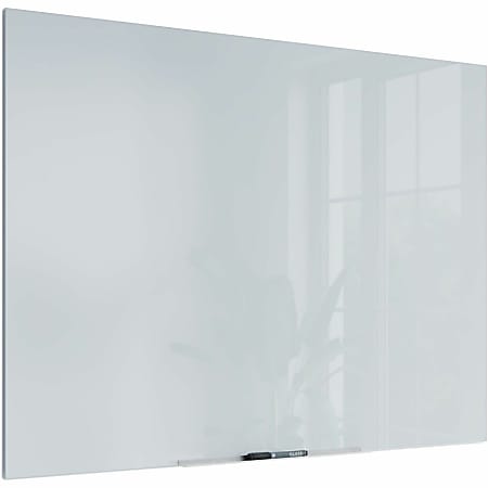 Floating Glass Dry Erase Board, 47 x 35, White
