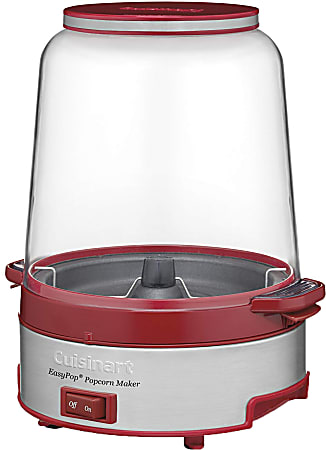 Cuisinart™ 16-Cup Popcorn Maker, 14-1/4”H x 10-3/4”W x 10-3/4"D, Red/Silver