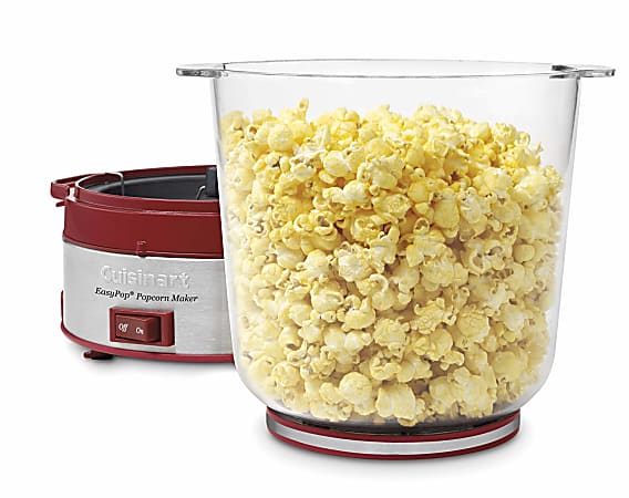 Cuisinart Popcorn Maker 21 1516 H x 11 34 W x 11 34 D Red - Office Depot