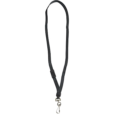 Partners Brand Breakaway Lanyards, 38", Black, Case Of 24