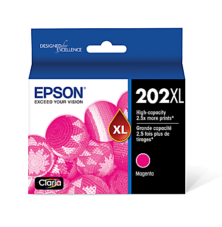 Epson® 202XL Claria® Magenta High-Yield Ink Cartridge, T202XL320-S