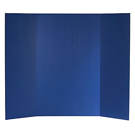 Flipside Products Corrugated Project Boards, 36" x 48", Blue, Box Of 24 Boards