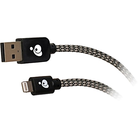 IOGEAR Charge & Sync Pro - 3.3 ft (1m) USB to Lightning Cable - 3.28 ft Lightning/USB Data Transfer Cable for iPhone, iPod, iPad - First End: 1 x Lightning Male Proprietary Connector - Second End: 1 x Type A Male USB - MFI - Black - 1 Pack