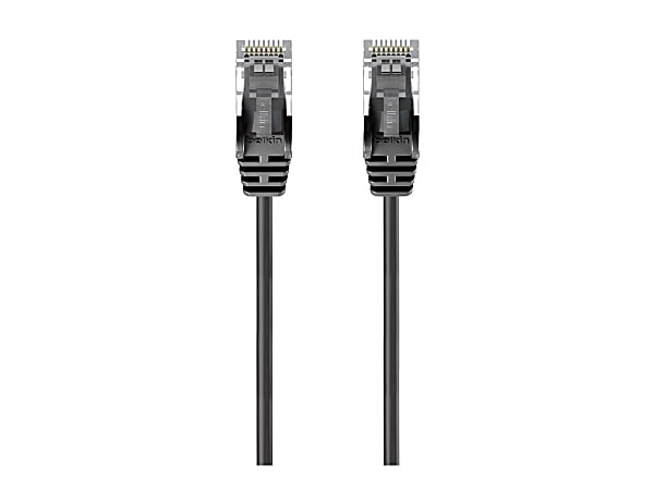 Belkin RJ45 Category 6 Snagless Patch Cable - 4 ft Category 6 Network Cable for Network Device, Notebook, Desktop Computer, Modem, Router - First End: 1 x RJ-45 Network - Male - Second End: 1 x RJ-45 Network - Male - 1 Gbit/s - Patch Cable - Black -
