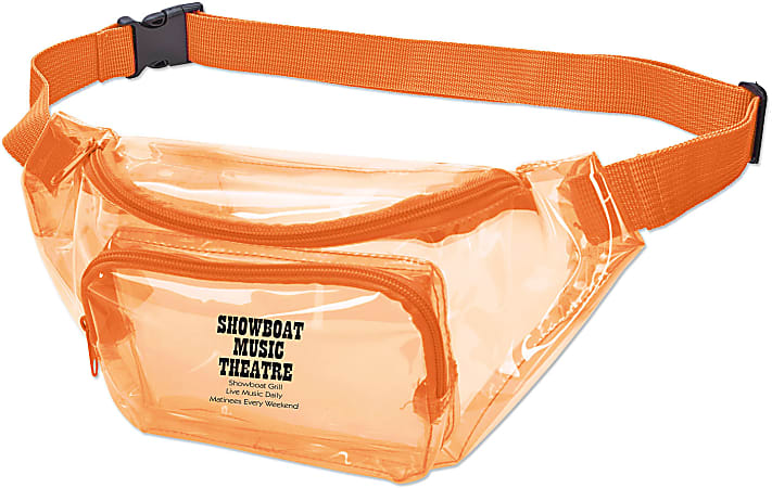 Customized Promotional Translucent Fanny Packs Set Of 50 Packs Office Depot