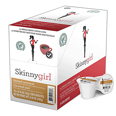 Skinnygirl Single-Serve K-Cup Coffee, Salted Caramel Medium Roast, Box Of 24 Pods