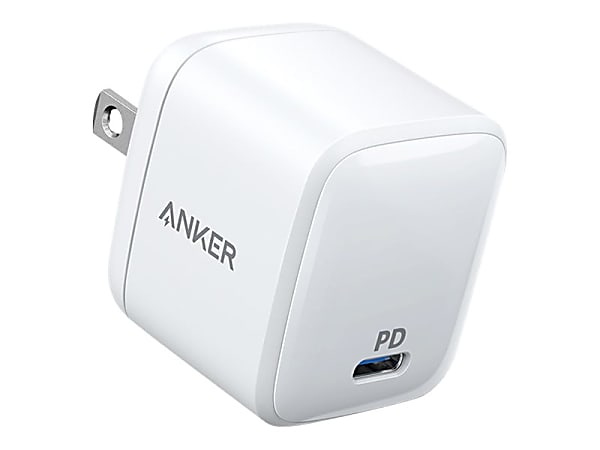 Anker PowerPort Atom PD 1 - Power adapter - AC 100/240 V - 30 Watt - white - with Powerline II Cable