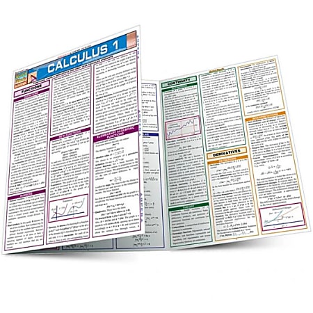 QuickStudy Guide, Calculus 1, Total Qty 1