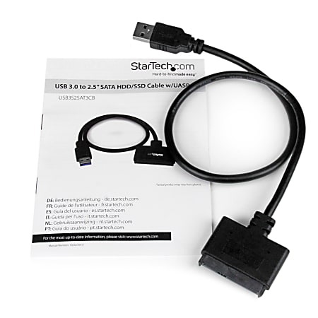 Savant Scrupulous Oprør StarTech.com USB 3.0 to 2.5 SATA III Hard Drive Adapter Cable w UASP -  Office Depot
