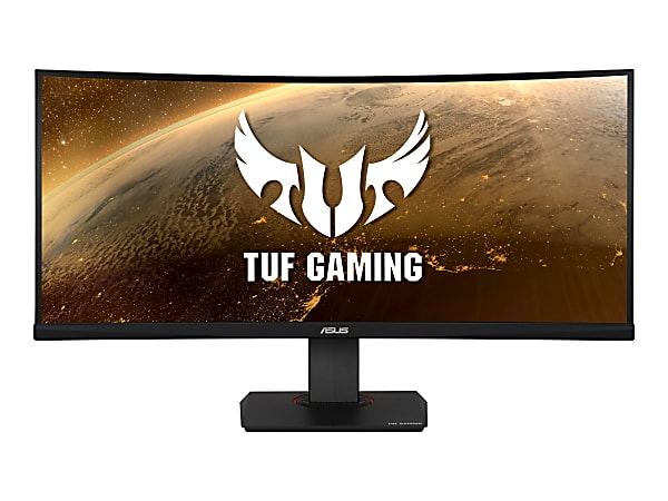 ASUS TUF Gaming VG35VQ - LED monitor - gaming - curved - 35" - 3440 x 1440 WQHD @ 100 Hz - VA - 300 cd/m² - 2500:1 - HDR10 - 1 ms - 2xHDMI, DisplayPort