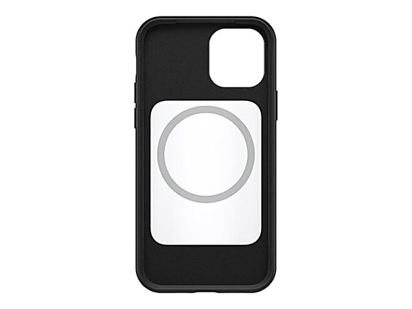 OtterBox iPhone 12, iPhone 12 Pro Symmetry Series+ Antimicrobial Case with MagSafe - For Apple iPhone 12, iPhone 12 Pro Smartphone - Black - Bacterial Resistant, Bump Resistant, Drop Resistant - Synthetic Rubber, Polycarbonate - Retail