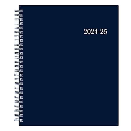 2024-2025 Blue Sky Enterprise Weekly/Monthly Planning Calendar, 7” x 9”, Navy, July To June