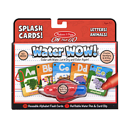 Melissa & Doug Water Wow! Alphabet Splash Cards, Pre-K To Kindergarten