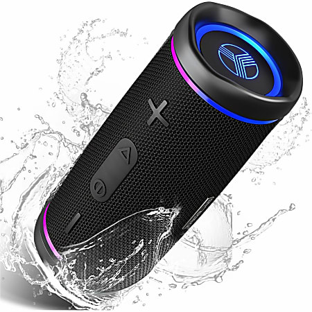 TREBLAB HD77 - Ultra Premium Bluetooth Speaker - Loud 360° HD Surround Sound, Wireless Dual Pairing, Loudest Bass - 80 Hz to 16 kHz - Surround Sound, 360° Circle Sound, TrueWireless Stereo - Battery Rechargeable