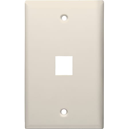 DataComm 20-3001-LA Keystone Faceplate - 1 x Socket(s) - Light Almond