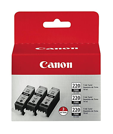 2945B004 (PGI-220) Ink, Black, 3/Pack